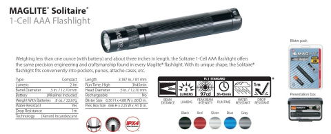 Maglite Solitaire Gray Maglite Solitaire Gray