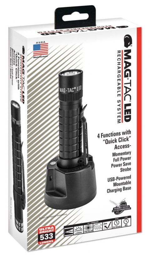 Latarka akumulatorowa Maglite Mag-Tac Rechargeable LED z profilowaną głowicą