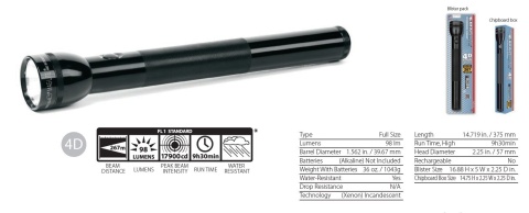 Maglite 4D Black plus LED Maglite 4D Black plus LED