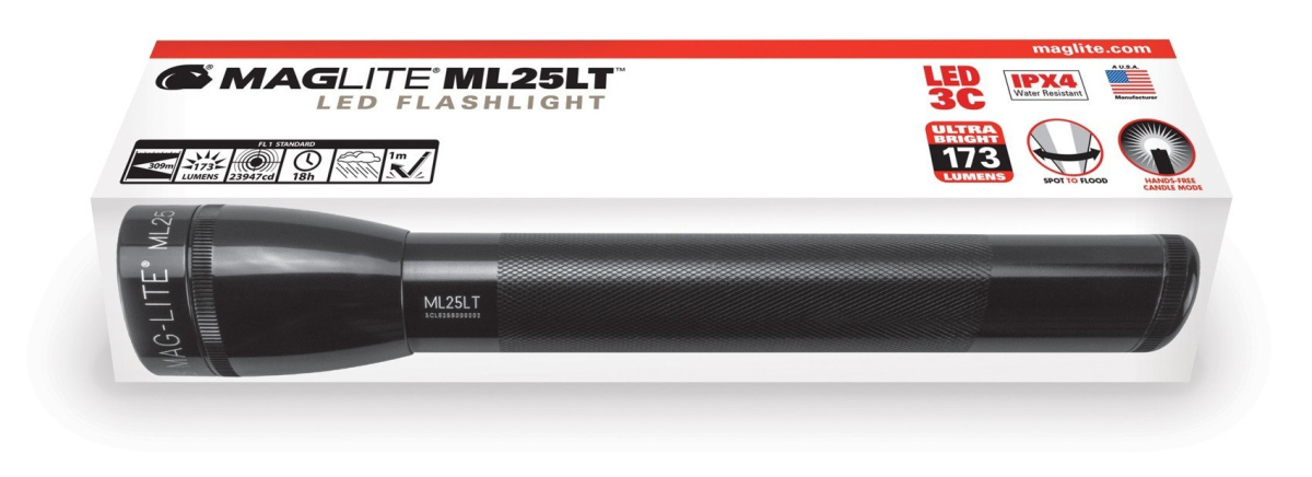 Maglite ML25LT 3C LED Black
