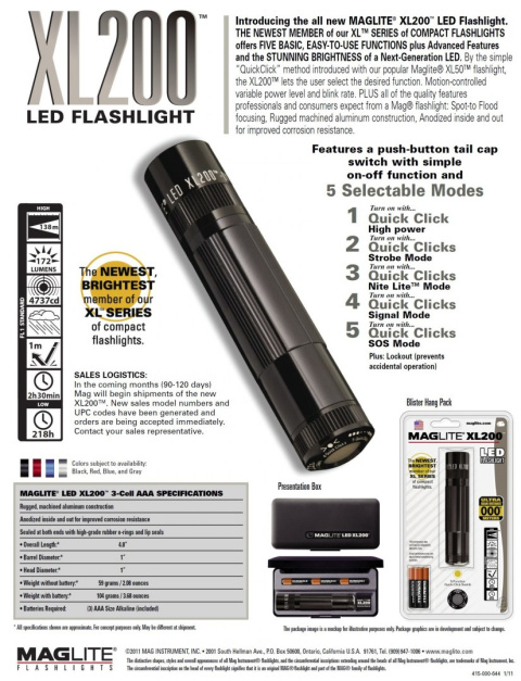 Maglite XL200 LED Black Maglite XL200 LED Black
